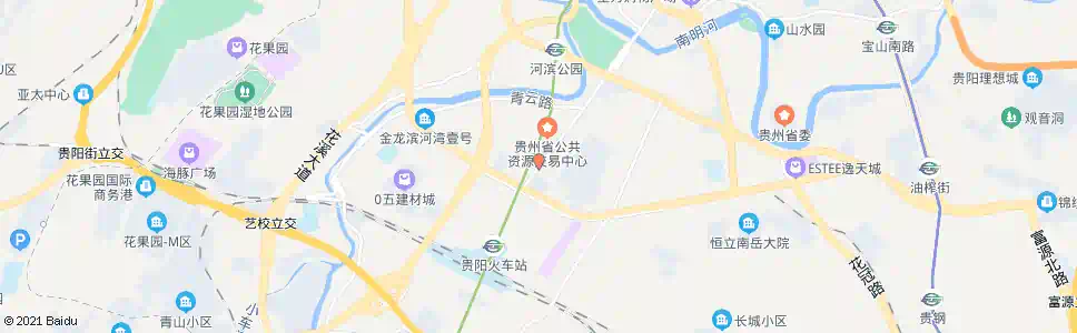 贵阳展览馆(北行)_公交站地图_贵阳公交_妙搜公交查询2025