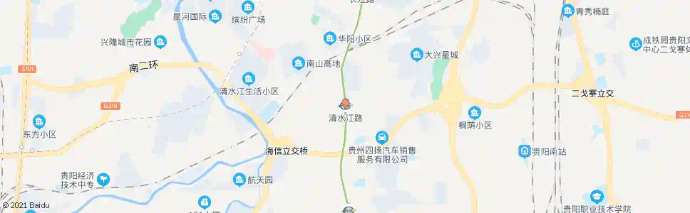 贵阳清水江路_公交站地图_贵阳公交_妙搜公交查询2025