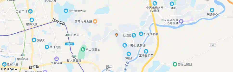 贵阳中天半山小区_公交站地图_贵阳公交_妙搜公交查询2025