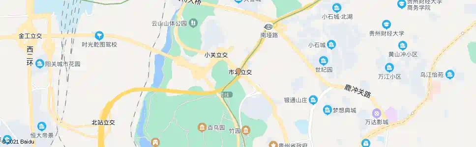 贵阳黔灵村_公交站地图_贵阳公交_妙搜公交查询2025