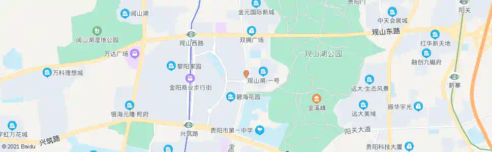 贵阳鉴湖路口_公交站地图_贵阳公交_妙搜公交查询2025