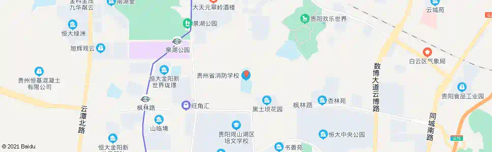 贵阳省消防学校_公交站地图_贵阳公交_妙搜公交查询2025