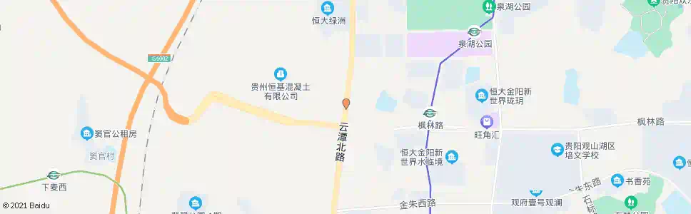 贵阳云潭北路_公交站地图_贵阳公交_妙搜公交查询2025