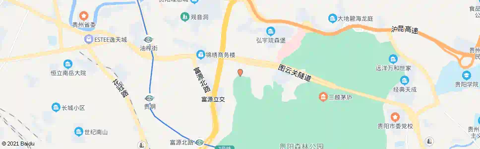 贵阳园林路(南)_公交站地图_贵阳公交_妙搜公交查询2025