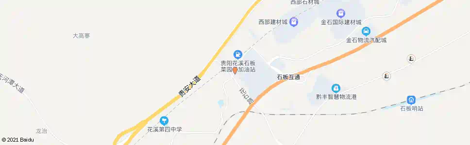 贵阳石板物流园_公交站地图_贵阳公交_妙搜公交查询2025