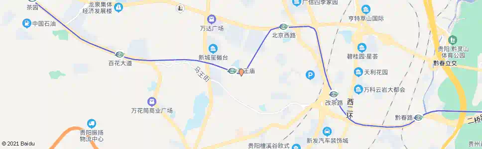 贵阳马王街_公交站地图_贵阳公交_妙搜公交查询2025
