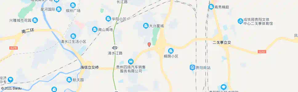 贵阳大兴星城_公交站地图_贵阳公交_妙搜公交查询2025
