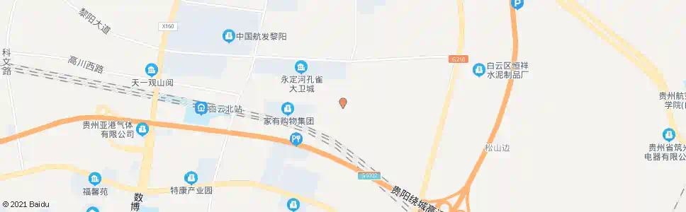 贵阳高川东路(西)_公交站地图_贵阳公交_妙搜公交查询2025