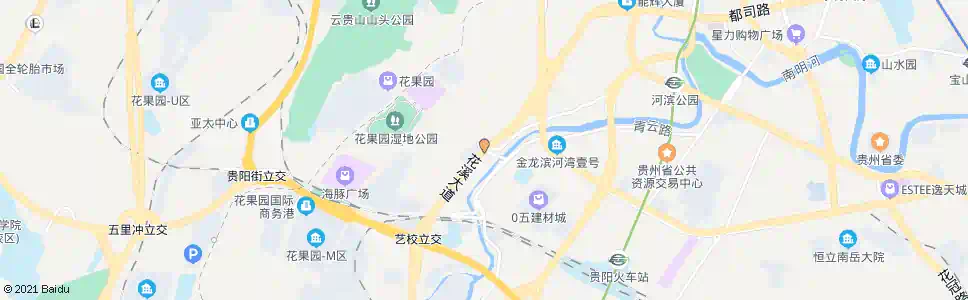 贵阳花果园_公交站地图_贵阳公交_妙搜公交查询2025