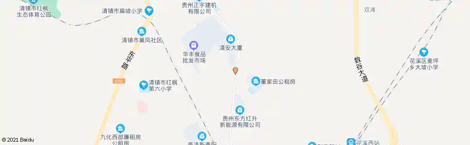 贵阳董家田_公交站地图_贵阳公交_妙搜公交查询2025