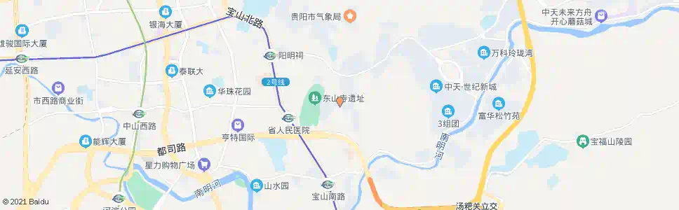 贵阳月亮岩教师新区_公交站地图_贵阳公交_妙搜公交查询2025