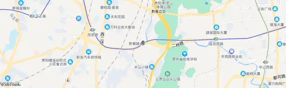 贵阳黔春路_公交站地图_贵阳公交_妙搜公交查询2025