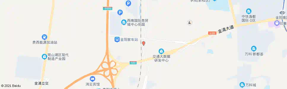 贵阳宾阳大道(南)_公交站地图_贵阳公交_妙搜公交查询2025