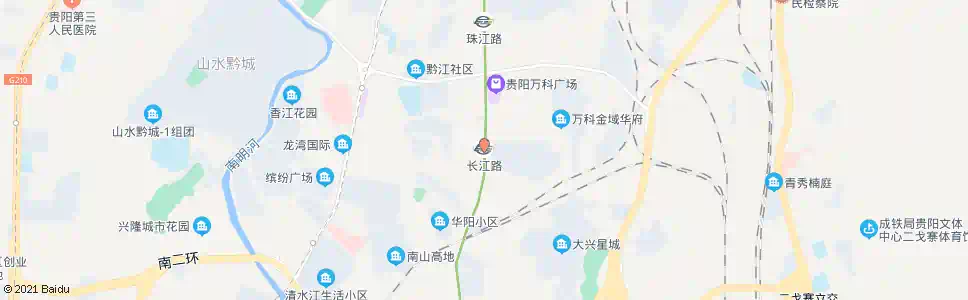 贵阳长江路_公交站地图_贵阳公交_妙搜公交查询2025