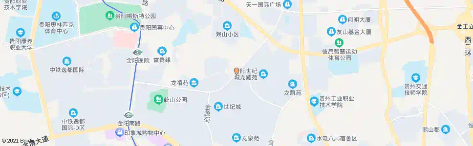贵阳世纪城_公交站地图_贵阳公交_妙搜公交查询2025
