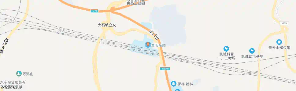 贵阳东站立交桥_公交站地图_贵阳公交_妙搜公交查询2025