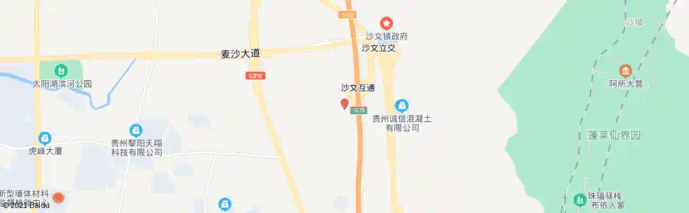 贵阳沙子哨南街_公交站地图_贵阳公交_妙搜公交查询2025