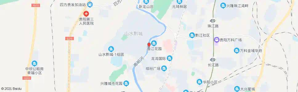 贵阳香江花园_公交站地图_贵阳公交_妙搜公交查询2025