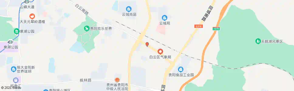 贵阳白云南路_公交站地图_贵阳公交_妙搜公交查询2025