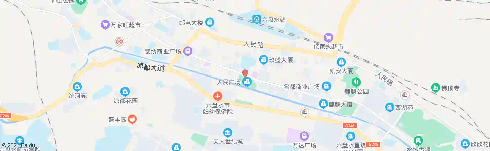 六盘水人民广场_公交站地图_六盘水公交_妙搜公交查询2025