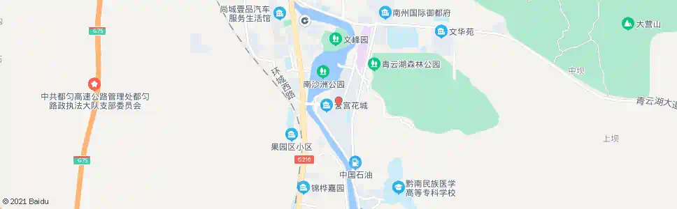 黔南云宫花城_公交站地图_黔南公交_妙搜公交查询2025