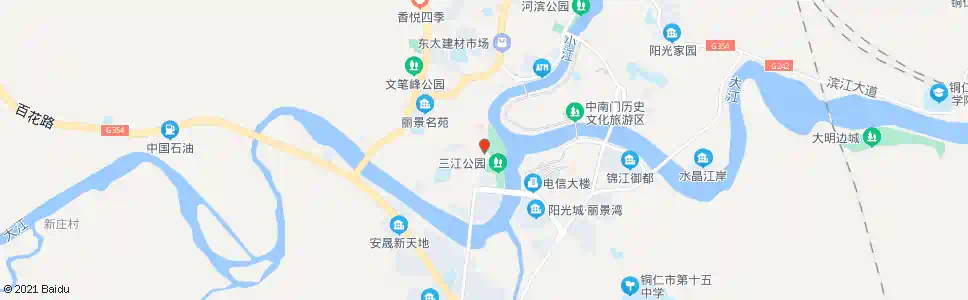 铜仁三江公园_公交站地图_铜仁公交_妙搜公交查询2025