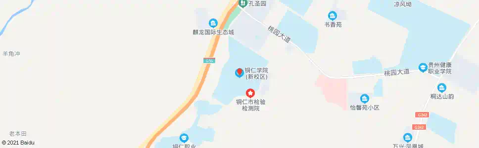 铜仁铜仁职院(老校区)_公交站地图_铜仁公交_妙搜公交查询2025