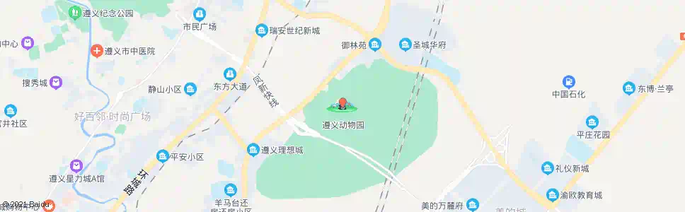 遵义动物园_公交站地图_遵义公交_妙搜公交查询2025
