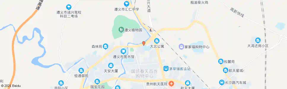 遵义政府一小区_公交站地图_遵义公交_妙搜公交查询2025