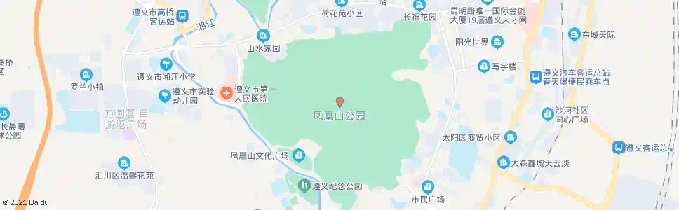 遵义凤凰山国家森林公园_公交站地图_遵义公交_妙搜公交查询2025