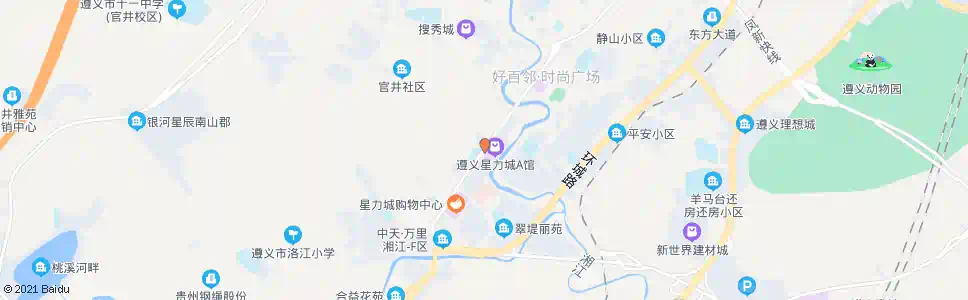遵义洗花桥_公交站地图_遵义公交_妙搜公交查询2025