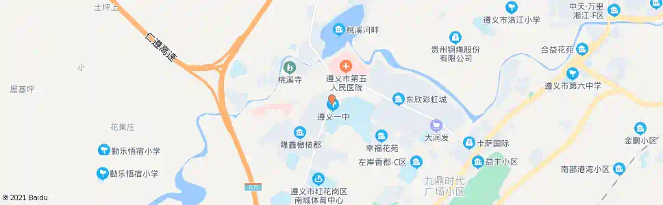 遵义银河路_公交站地图_遵义公交_妙搜公交查询2025