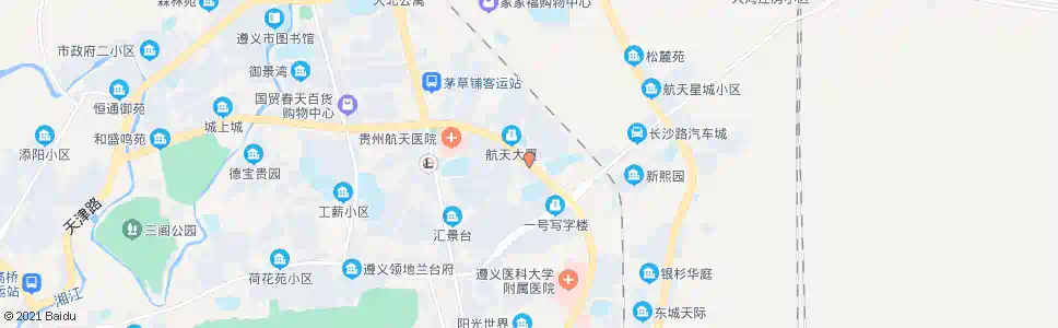 遵义航汽厂_公交站地图_遵义公交_妙搜公交查询2025