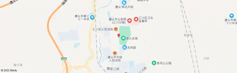 遵义汇川区法院_公交站地图_遵义公交_妙搜公交查询2025