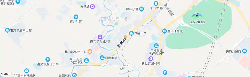 遵义白杨小区_公交站地图_遵义公交_妙搜公交查询2025