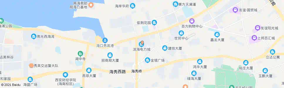 海口电力村_公交站地图_海口公交_妙搜公交查询2025
