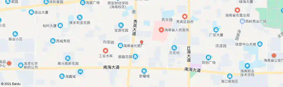 海口秀英大道路口_公交站地图_海口公交_妙搜公交查询2025