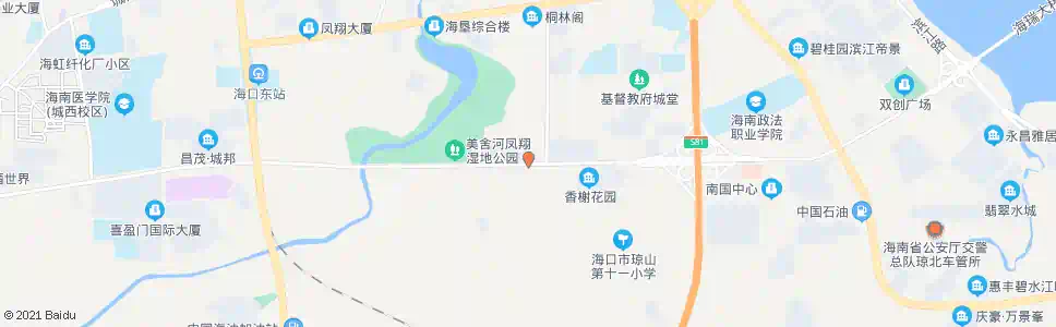 海口中山南路口_公交站地图_海口公交_妙搜公交查询2025