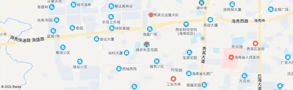 海口维多利亚花园_公交站地图_海口公交_妙搜公交查询2025