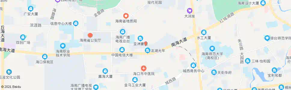 海口豪苑路_公交站地图_海口公交_妙搜公交查询2025