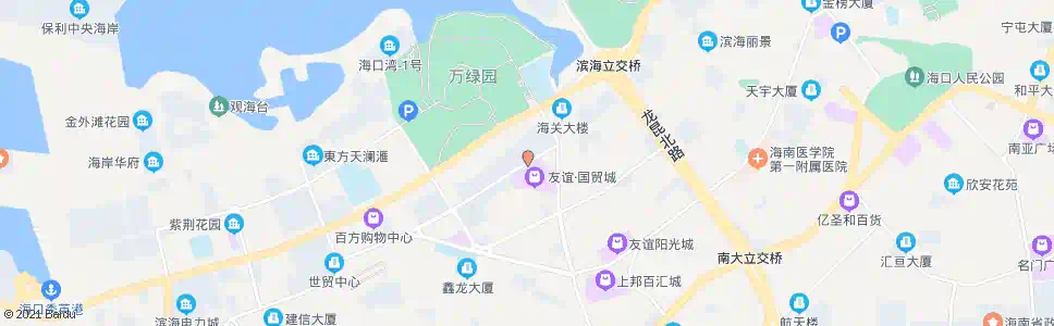 海口玉沙京华城_公交站地图_海口公交_妙搜公交查询2025