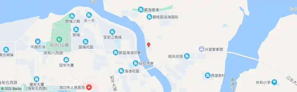 海口星海湾豪生大酒店_公交站地图_海口公交_妙搜公交查询2025