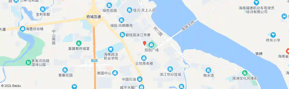 海口琼山区政府_公交站地图_海口公交_妙搜公交查询2025