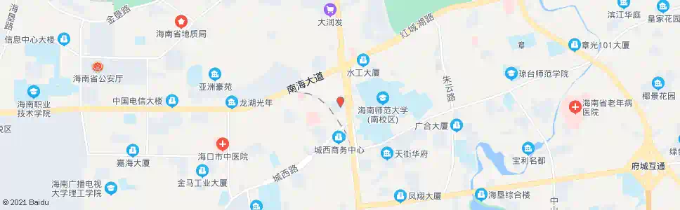 海口中国城_公交站地图_海口公交_妙搜公交查询2025