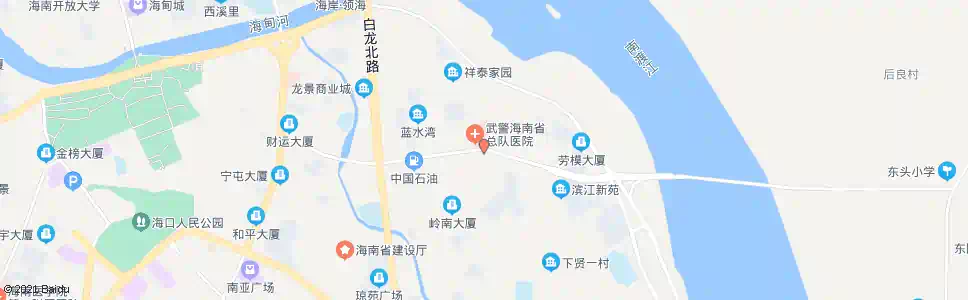 海口武警医院_公交站地图_海口公交_妙搜公交查询2025