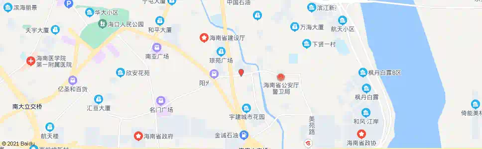 海口美舍小区_公交站地图_海口公交_妙搜公交查询2025