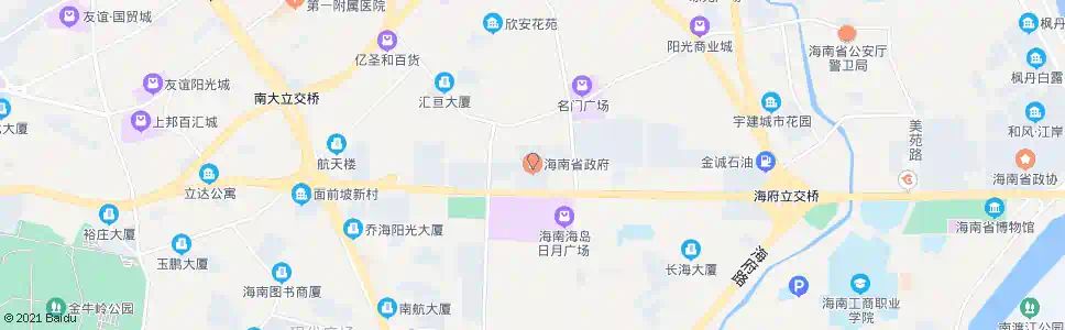 海口省政府_公交站地图_海口公交_妙搜公交查询2025