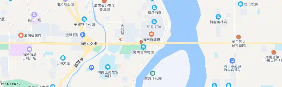 海口海南广场南门_公交站地图_海口公交_妙搜公交查询2025