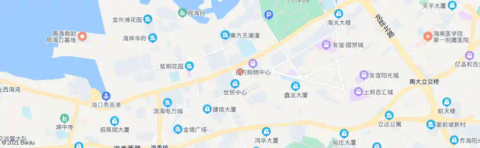 海口海航国际广场_公交站地图_海口公交_妙搜公交查询2025