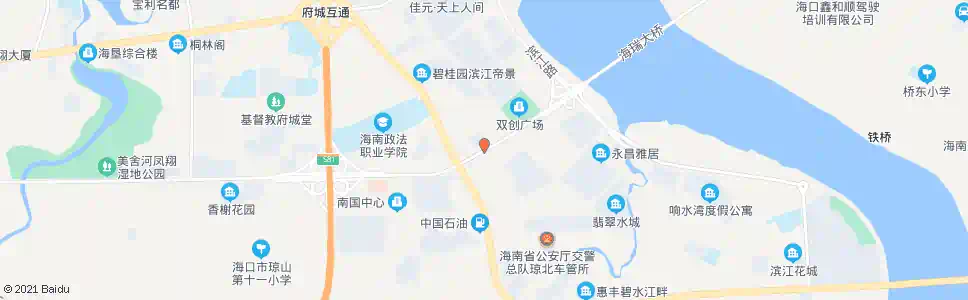 海口琼山消防大队_公交站地图_海口公交_妙搜公交查询2025